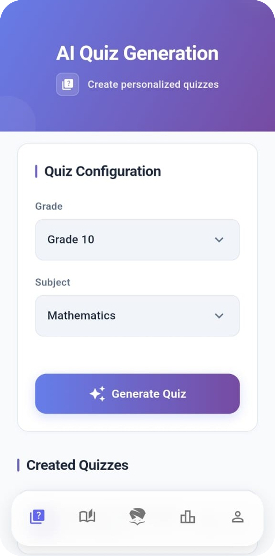 Quiz Generator Screenshot