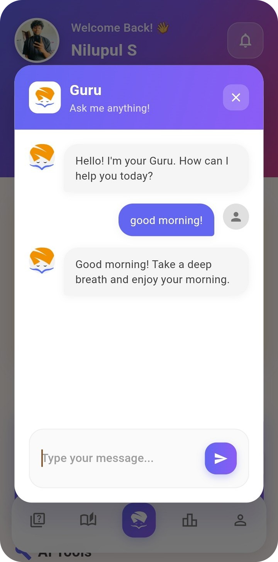 AI Chatbot Screenshot